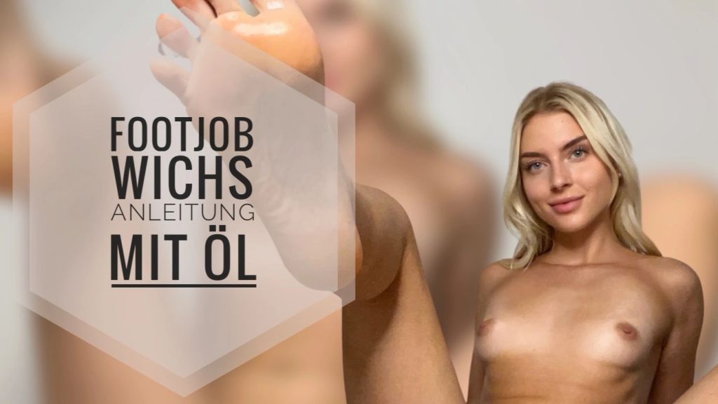Lia Engel - FOOTJOB JOI with Oil!
