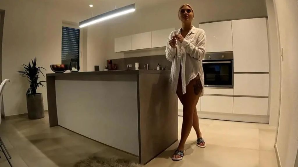 Lia Engel - NEIGHBOR IMPREGNATES ME IN THE KITCHEN!!! ORGASM COUNTDOWN!