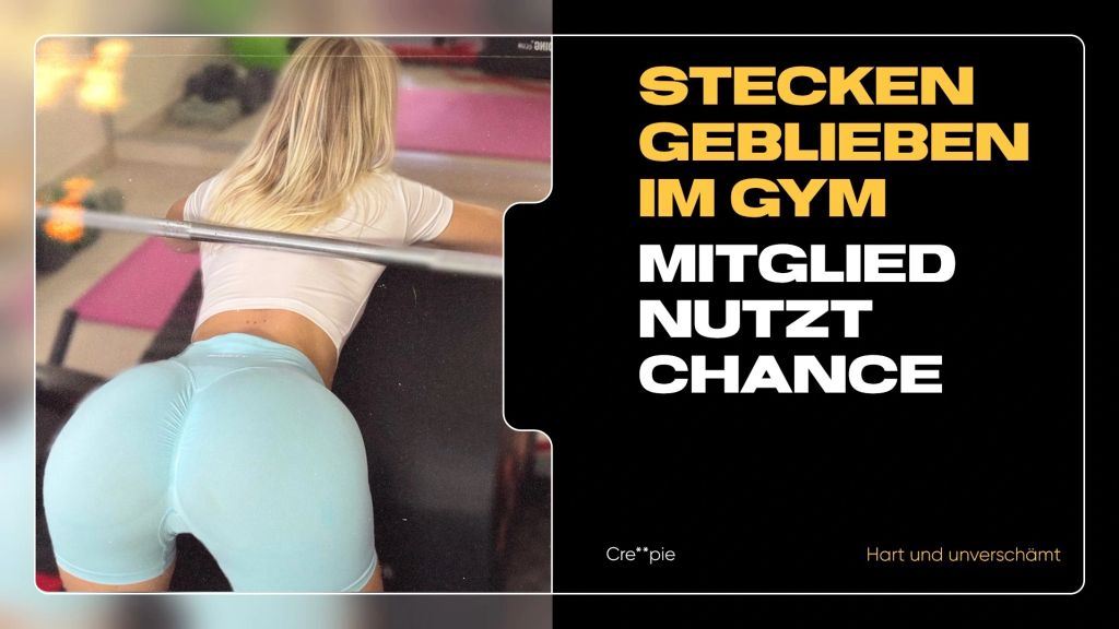 STUCK! GYM MEMBER TAKES HIS CHANCE!