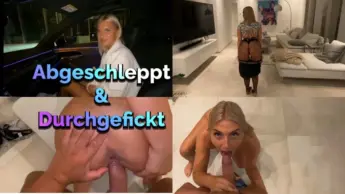 Am Straßenrand abgeschleppt und Zuhause durchgefickt!