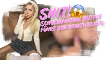SHIT! SCHULMÄDCHENOUTFIT FÜHRT ZUR MONSTERLATTE!!