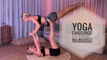 YOGA CHALLENGE | PILATES | GIRLS YOGA | LIA ENGEL & MIA NOUVELLE